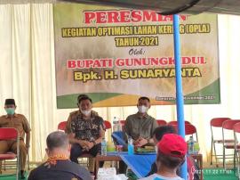 Peresmian kegiatan optimalisasi lahan kering (OPLA) tahun 2021