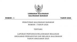LAPORAN PERTANGGUNGJAWABAN REALISASI ANGGARAN PENDAPATAN DAN BELANJA KALURAHAN TAHUN ANGGARAN 2025